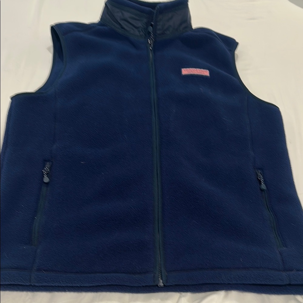Vineyard Vines Dark Blue Fleece Vest